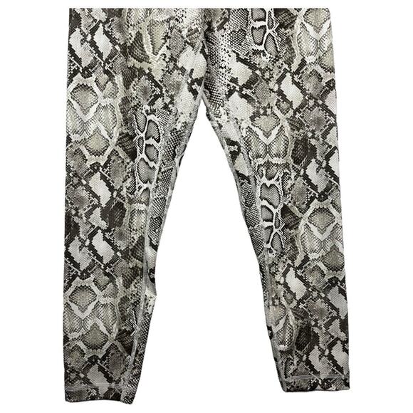 Victorias Secret Leggings Womens 12 Cloud Crossover Snake Ankle Pants Gray - Picture 7 of 15